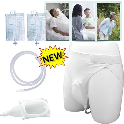 MARKENLOS Komfortables Silikon Hautfreundlich ältere Urinbeutel Für Männer Urinsammler DE
