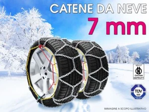 CATENE DA NEVE OMOLOGATE AUTO 7mm GR. 100 215/55R17 215/55/17 - Foto 1 di 1