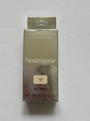 Neutrogena Under Cover Concealer Stick Oil-Free Fair # 01 NET WT. 10 oz New - Image 1 of 4