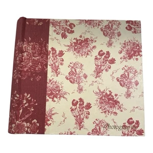 Vintage Tri Coastal Design Fotoalbum rot creme Blumen Tina Higgins Design - Bild 1 von 4