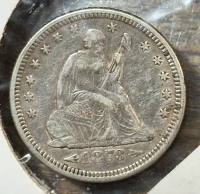 1873 Arrows Liberty Seated Quarter Original XF Details @ 50% of Greysheet CHRC - Image 1 of 2
