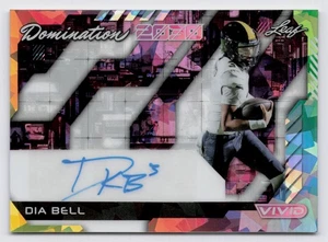 2025 Leaf Domination Dia Bell DA-DB1 Rookie Cracked Ice Auto 2/7 TEXAS LONGHORNS - Picture 1 of 2