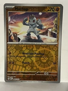 Machop Reverse Holo 066/165 SV: Escarlata y Violeta 151 Casi Nuevo Pokémon Envío Rápido - Imagen 1 de 2