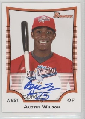 2012 Bowman Draft Aflac All-American Auto /225 Austin Wilson #AFLAC-AW Auto - Image 1 of 2