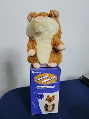 Homilía Hablando Hámster Repite Lo Que Dices Peluche Animal Juguete Hámster Electrónico Foto 1 de 4