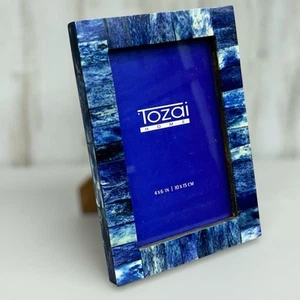 Tozai Cobalt Blue 5"x7" Rectangular Picture Frame Designer - Picture 1 of 12
