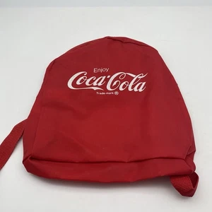Vintage Coca-Cola Nylon Mini Backpack “Enjoy Coke” Red Retro 1980s Taiwan - Picture 1 of 3
