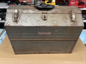 Vintage Craftsman Metal Cantilever Tombstone Tool Box - Picture 1 of 12