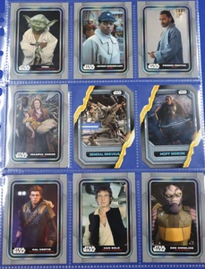 2023 Topps Star Wars Binder Page Lot with 9 Trading Cards General Grievous Moff - Picture 1 of 7
