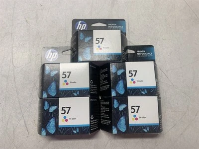 LOTE DE 5 CARTUCHOS DE TINTA ORIGINALES HP 57 TRI COLORES  Foto 1 de 3