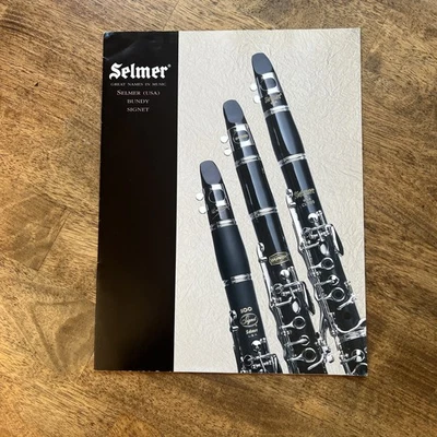 FOLLETO DE CATÁLOGO DE CLARINETE SELMER RARO - EXCELENTE - ENVÍO GRATUITO EL MISMO DÍA Foto 1 de 3