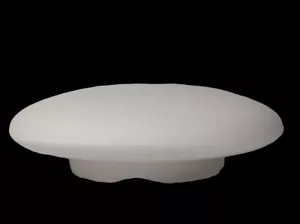 REPLACEMENT Light Shade Glass - Home Decorators Benson 44" White Ceiling Fan NEW - Picture 1 of 3