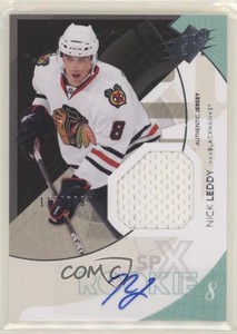 2010-11 SPx Rookie Auto Jersey /799 Nick Leddy #168 Rookie Auto RC