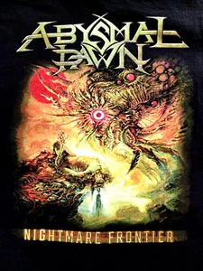 Abysmal Dawn NIGHTMARE FRONTIER T-Shirt XL Concert Tee Short Sleeve 2022 Tour - Picture 1 of 6