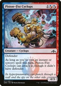 PISTON-FIST CYCLOPS X 4 N/M GUILDS OF RAVNICA MAGIC THE GATHERING - Picture 1 of 1