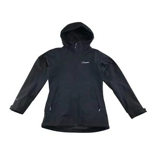 Berghaus light jacket women's size 8 black plain with logo mesh lining - Picture 1 of 9