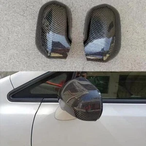 Carbon Fiber Look For Honda Civic 2006-2011 Rear View Mirror Cover Decorat Trims - Picture 1 of 8
