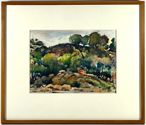 Listed Artist Arthur Haddock (1895-1980) Signed Watercolor Painting w/Provenance - Picture 1 of 7