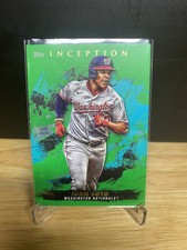 Juan Soto Topps Inception 2021 Green Parallel Washington Nationals
