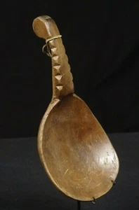 Antique Ceremonial Maplewood Spoon Ladle - Woodlands - 1890 ca. - Picture 1 of 12