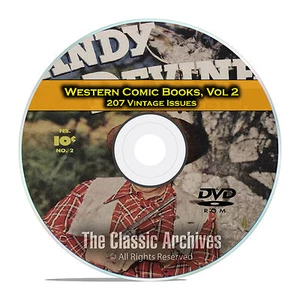 Western Comic Books, Vol 2, Monte Hale Western, The Outlaws, Golden Age DVD D60 - Picture 1 of 12