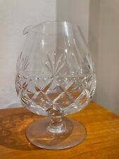 Cut Glass Cognac Glass with Pouring Lip