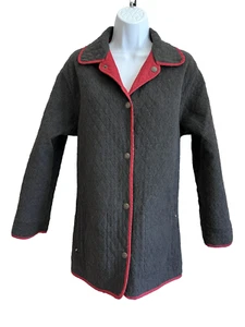 Pacific Trail Size S Red Gray Quilted Reversible Coat - Picture 1 of 14