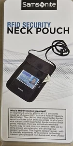 Cartera de viaje Samsonite RFID bolsa de seguridad para el cuello - Imagen 1 de 3