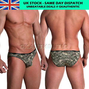 Doreanse 1335 Camouflage Soft  Cotton Briefs Slips Bikini Men's Underwear
