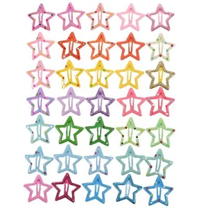 35 pcs Cute Star Hair Clips Colorful Decorative Barrettes for Girls Toddlers - Picture 1 of 9