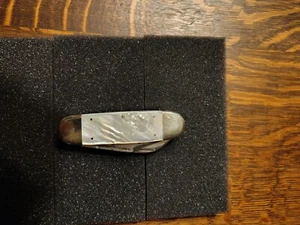 Peal Handle Elephant Toe Nial White tail deer bulldog Knife - Picture 1 of 5