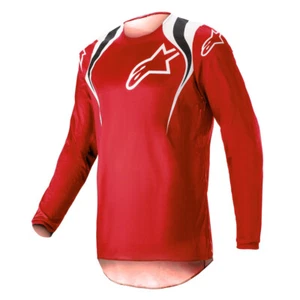 Alpinestars Fluid Narin Red/White MX Off-Road Jersey Men's Sizes SM, MD, XL & 2X - Picture 1 of 2