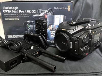 Blackmagic Design URSA Mini Pro 4.6K G2 Cine Camera w/ Shoulder pad & Box Tested - Image 1 of 4