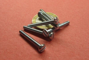 Zinc Plated Steel Pan Slotted Machine Screw M3 x 0.5 x 25 mm Length, 200 pcs - Picture 1 of 12