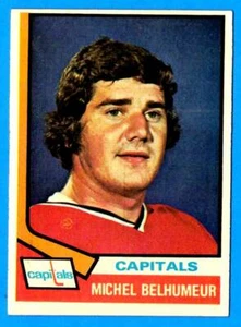 1974-75 Topps MICHEL BELHUMEUR (vg-ex) Washington Capitals - Picture 1 of 1