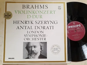 Brahms Violin Concerto D-Dur Henryk Szeryng/Antal Dorati 70s Philips Stereo LP - Picture 1 of 2