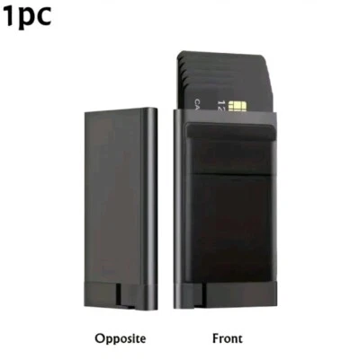 Ekster Stil Aluminium Karte RFID BLOCKIERENDE Geldbörse - schwarz - neu VERSIEGELT USA VERKÄUFER - Bild 1 von 4