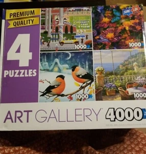 Art Gallery 4000 PC Puzzle-4 Puzzles.Sure Lox Puzzles.3 BRAND NEW 1 Used  - Picture 1 of 11