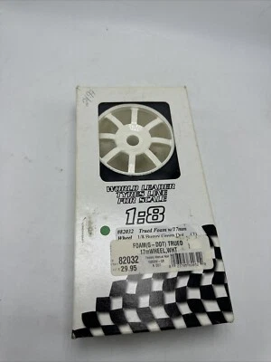 World Leader Tyres Line 1:8 Scale #82032 Foam Trued W/17mm Wheel Buggy Grn. Dot - Image 1 of 4
