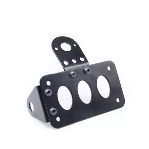Soporte de matrícula de montaje lateral de motocicleta para luz trasera de freno Harley Bobber - Imagen 1 de 7