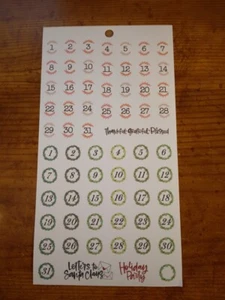 Happy Planner 1 - 31 2 Sets Wreaths Leaf branches stickers MAMBI 269834 - Picture 1 of 1