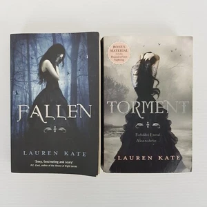 Fallen & Torment By Lauren Kate Fallen Series Books #1 & #2 Med Paperbacks - Picture 1 of 6