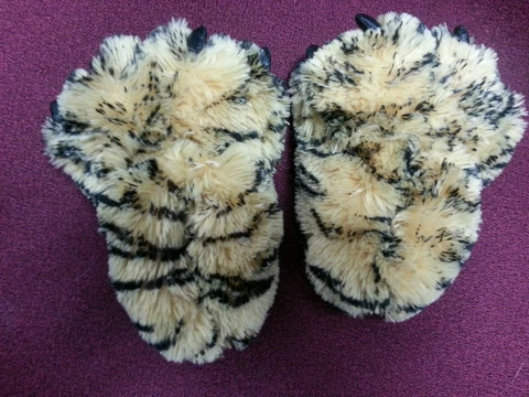 CLEMSON AUBURN LSU PLUSH TIGER PAWS SLIPPERS TODDLER SMALL  NEW Cover