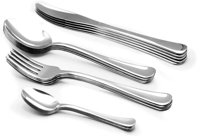 Servizio Di Posate Da Tavola 24 Pezzi in Acciaio Inox 18/C, Modello Boston, Acci - Immagine 1 di 4