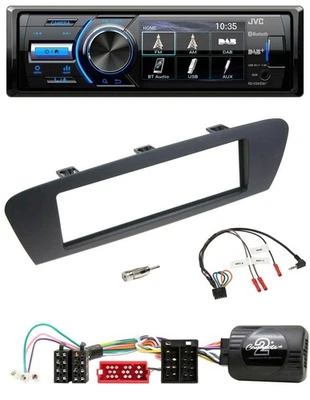 JVC Bluetooth Lenkrad USB DAB Autoradio für Renault Scenic Grand Scenic ab 2009 - Bild 1 von 4