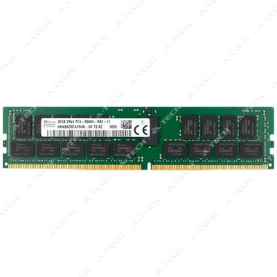 Hynix 32GB DDR4-2666 PC4-21300 2Rx4 ECC RDIMM Server Memory RAM HMA84GR7AFR4N-VK - Image 1 of 2