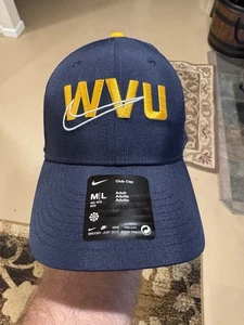 West Virginia Mountaineers Nike Club Prep Performance Adjustable Hat - Navy - Picture 1 of 3
