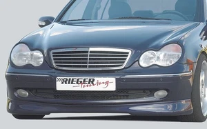 00-04 MBZ Genuine Rieger 25103 AvantGarde W203 C Class Sedan Front Spoiler Unpai - Picture 1 of 1