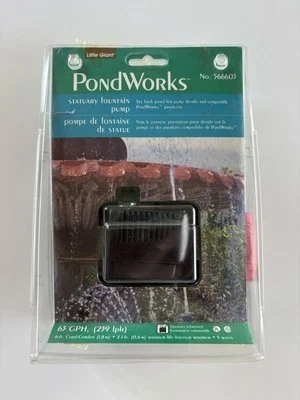 Little Giant 566603 池塘工程喷泉泵开箱从未使用过 — 第 1/3 张图片