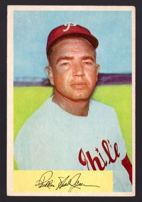 Bowman Willie Jones 1954 #143 Phillies Foto 1 de 2